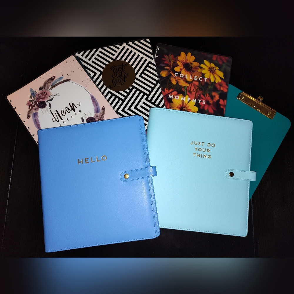 Happy Planner Big cover lot with bonus clipboard.